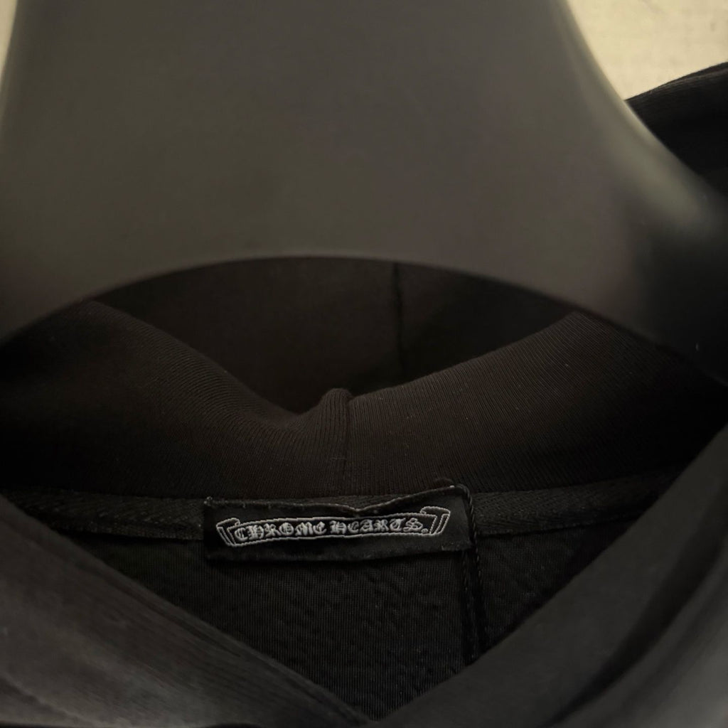 Embroidered CH Logo Black Oversized Hoodie™