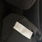 Embroidered CH Logo Black Oversized Hoodie™