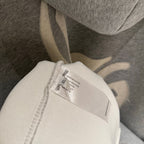 Embroidered CH Logo Grey Oversized Hoodie™