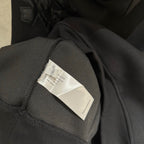Leather Cross Patch Hood Black Hoodie™