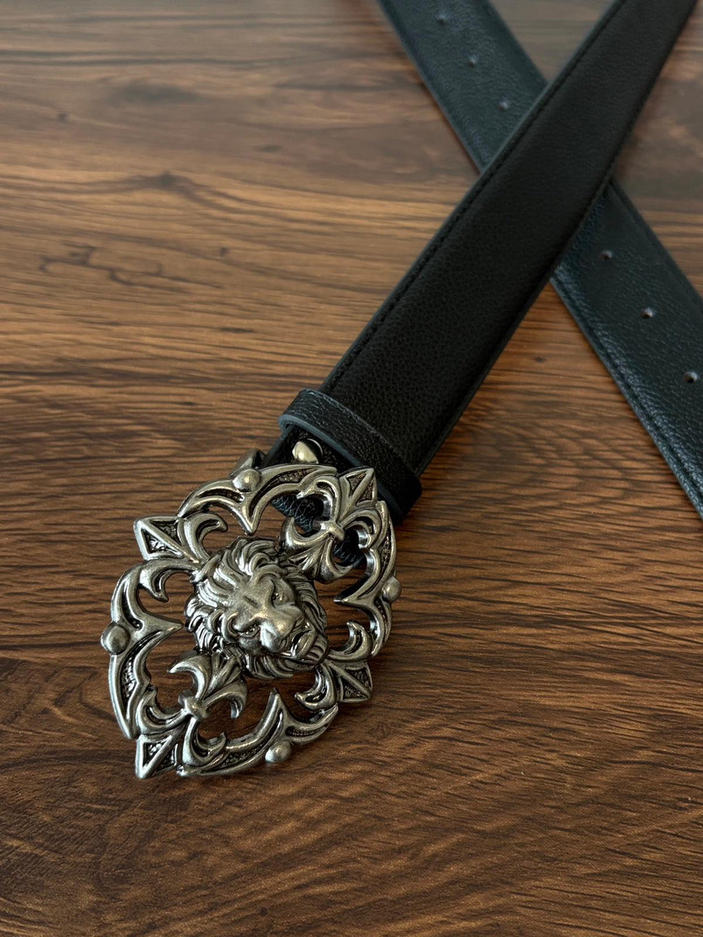 Skull & Bones Black Leather Belt™