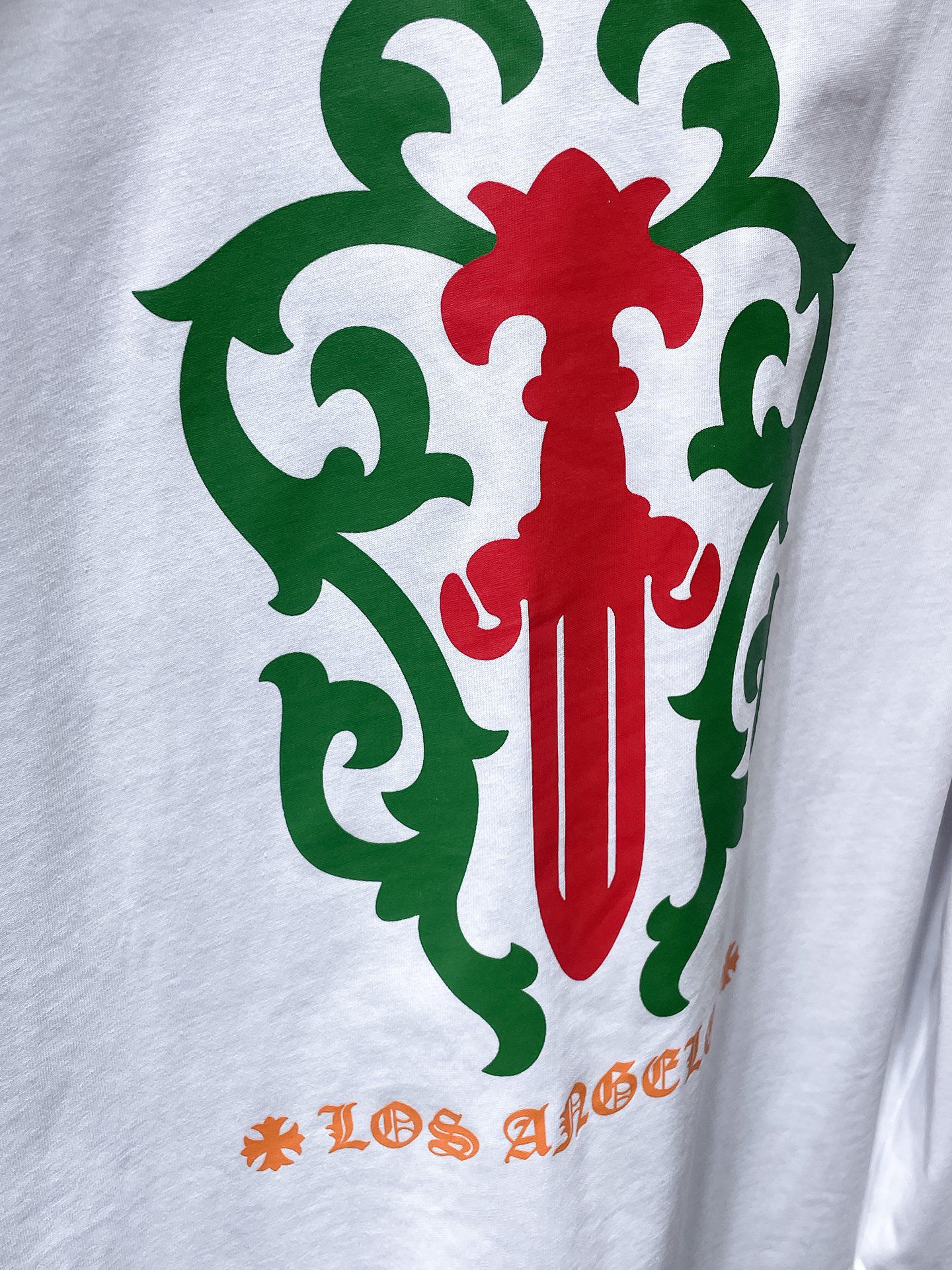Red & Green Dagger Crest White Long Sleeve™