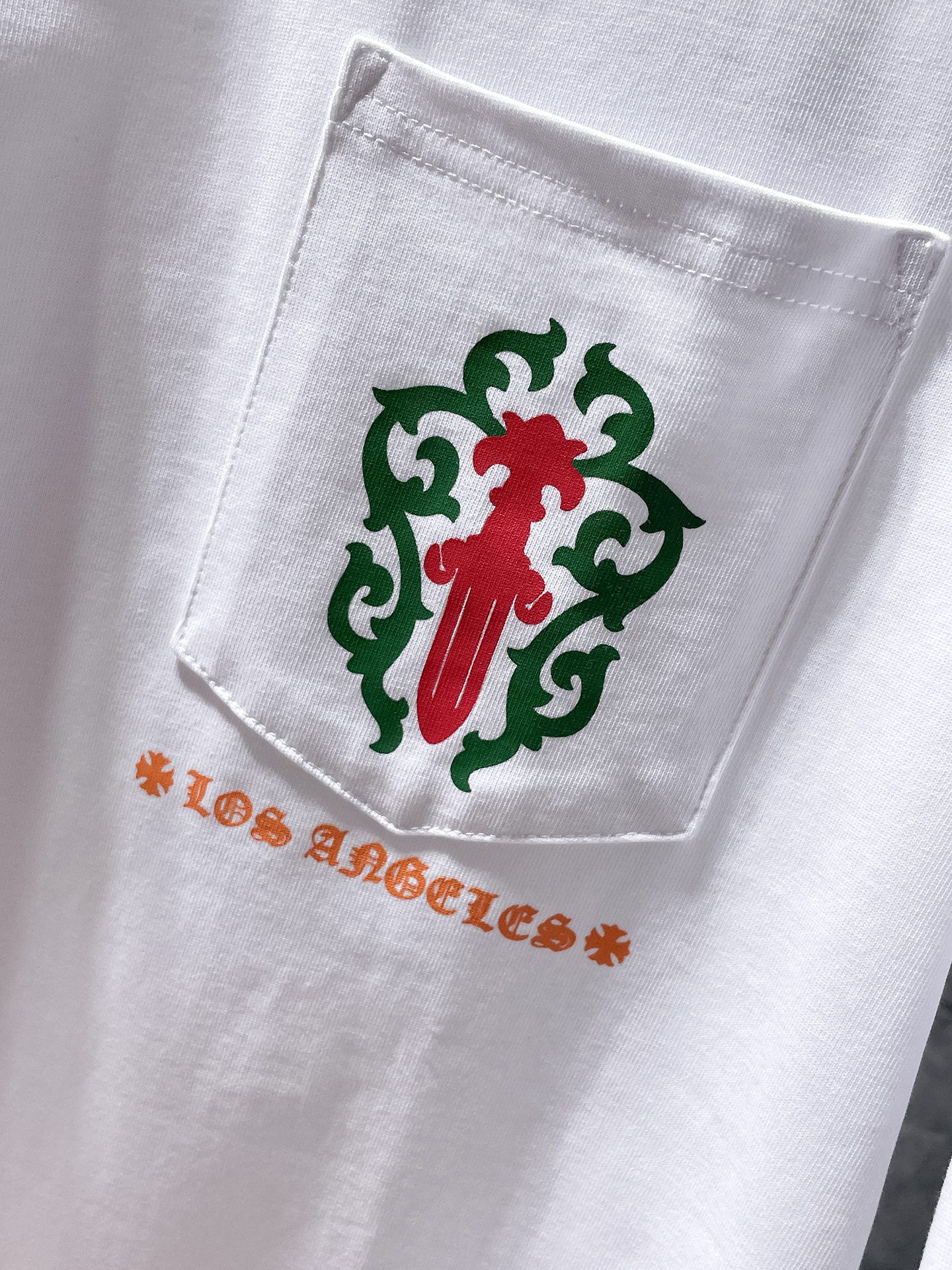 Red & Green Dagger Crest White Long Sleeve™