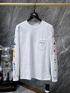 Multicolor Crosses White Long Sleeve™