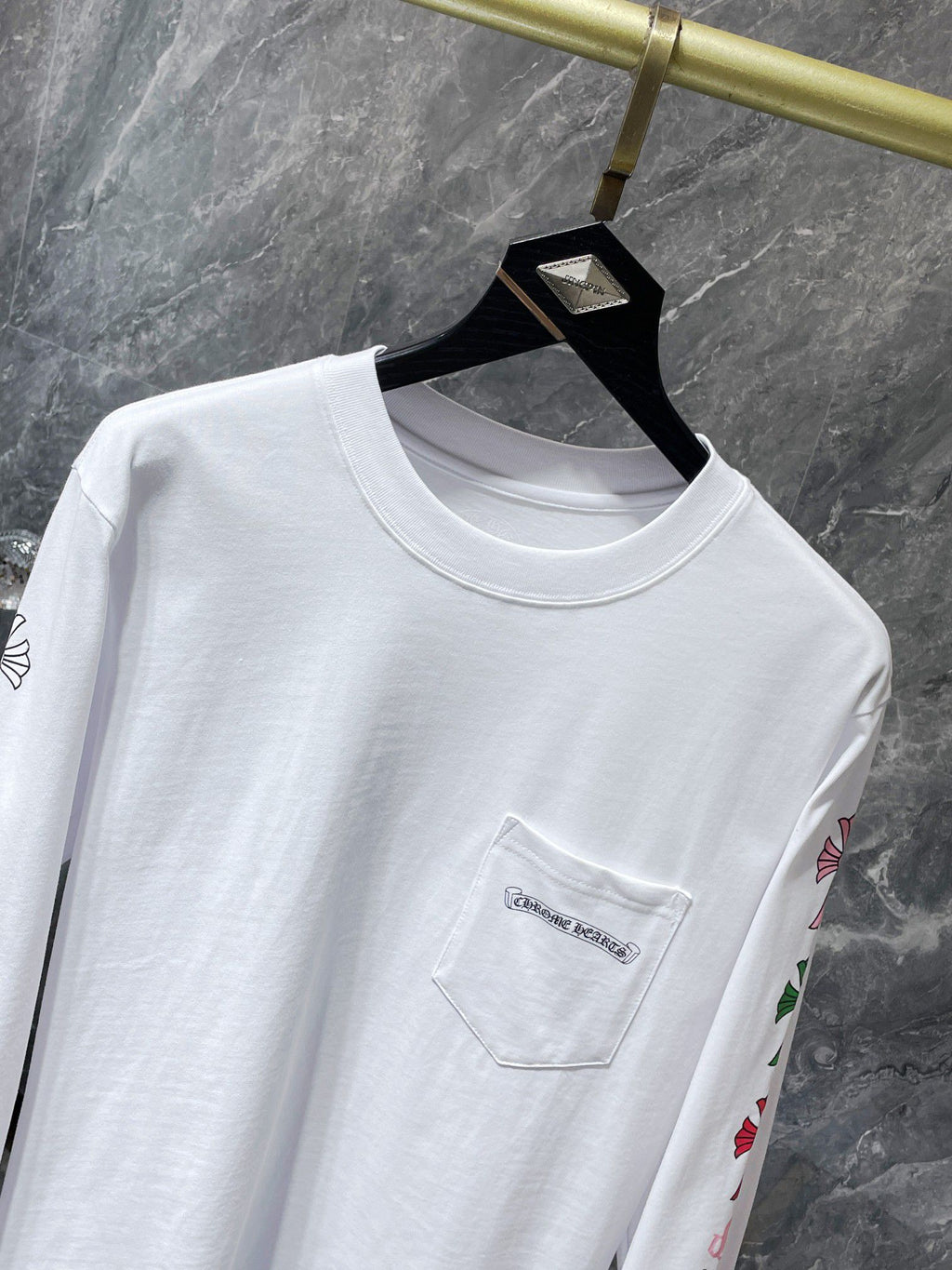 Multicolor Crosses White Long Sleeve™
