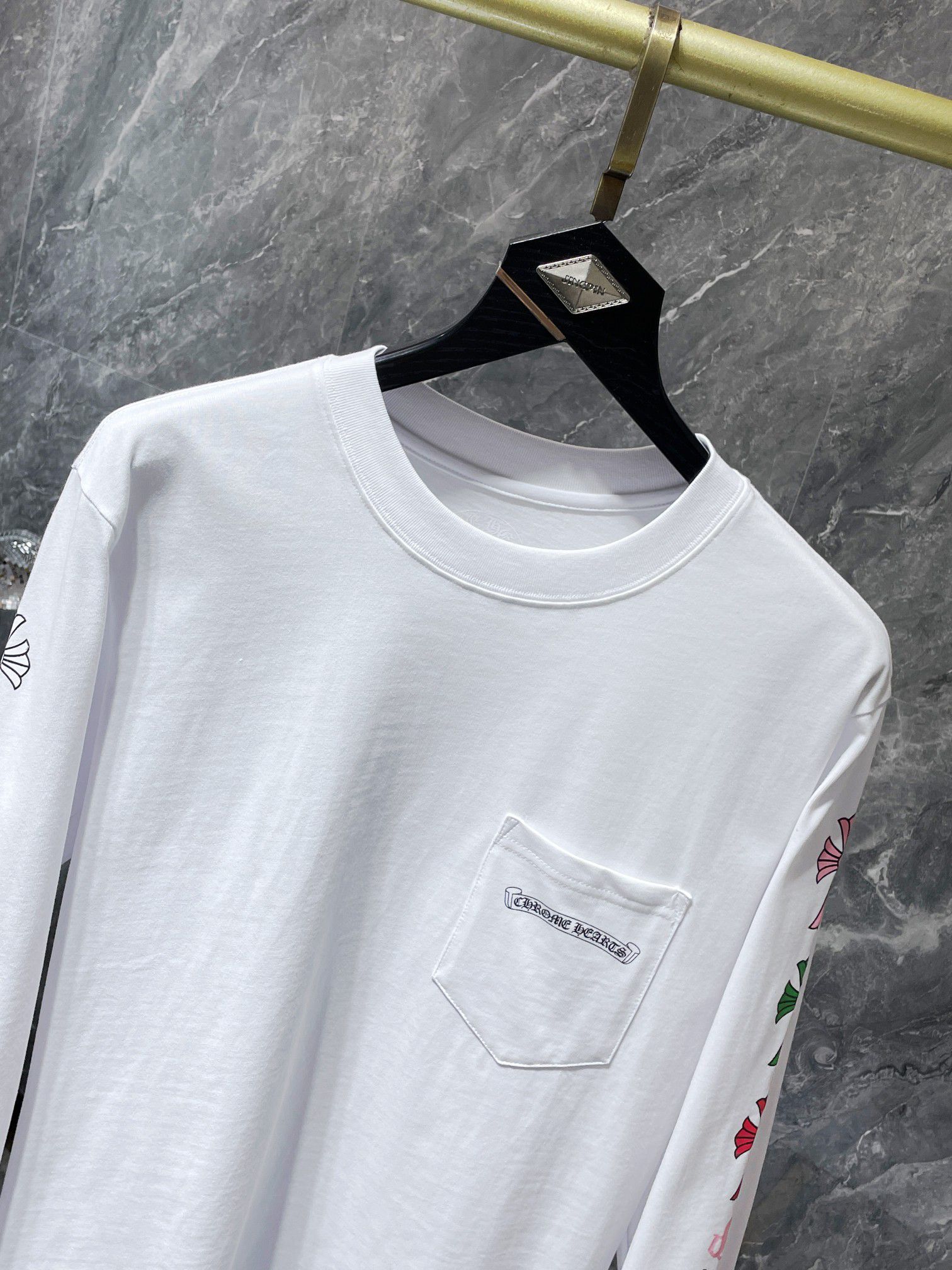 Multicolor Crosses White Long Sleeve™