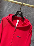 Hollywood White Triple Cross Red Full Zip Hoodie™