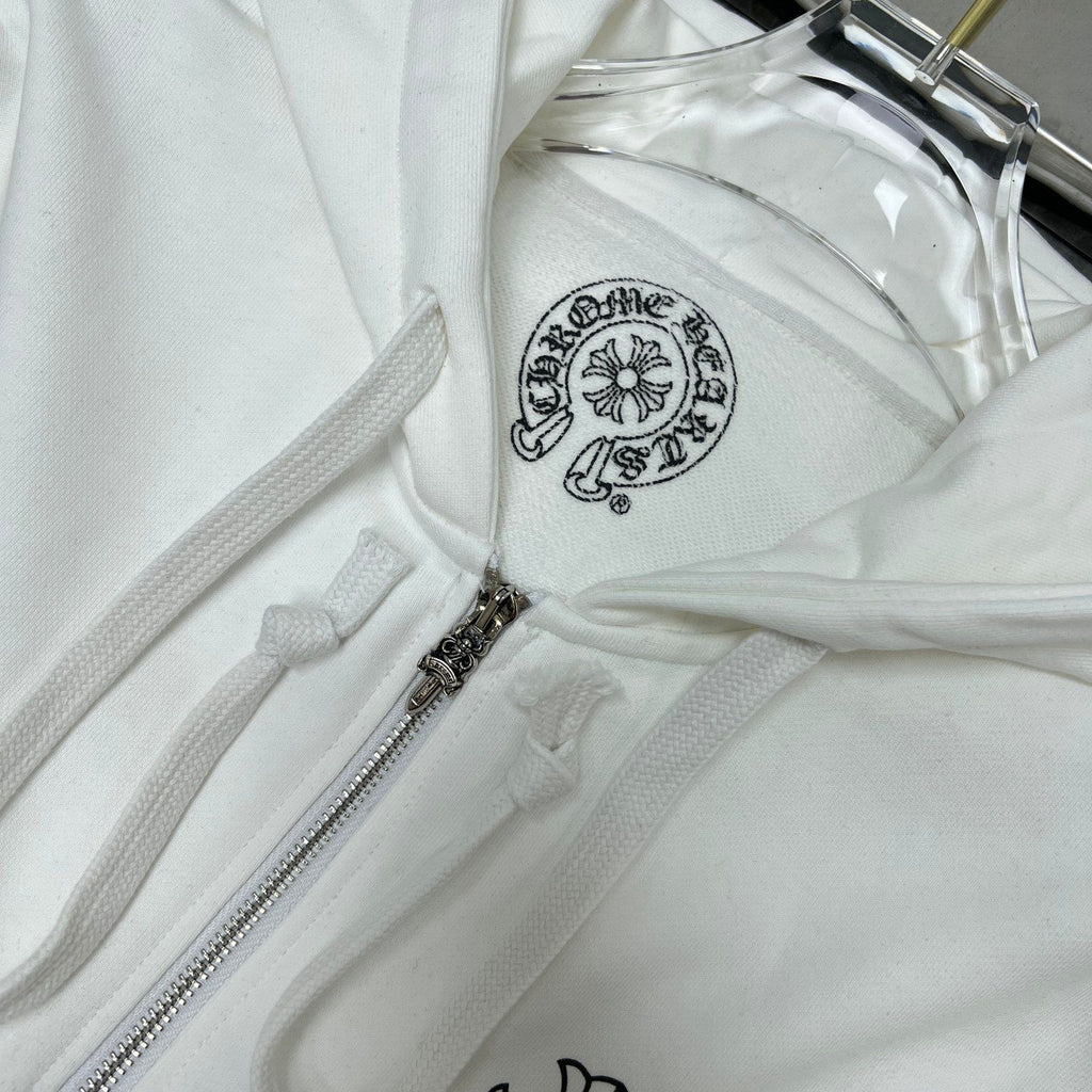 Cross Logo White Hoodie™