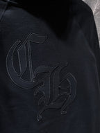 Triple Cross & Initials Logo Black Hoodie™