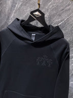 Triple Cross & Initials Logo Black Hoodie™
