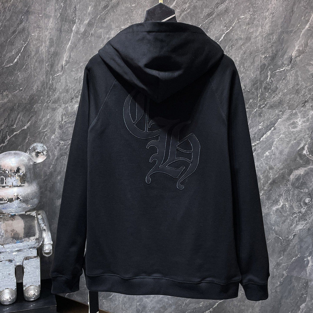 Triple Cross & Initials Logo Black Hoodie™