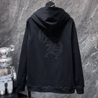 Triple Cross & Initials Logo Black Hoodie™