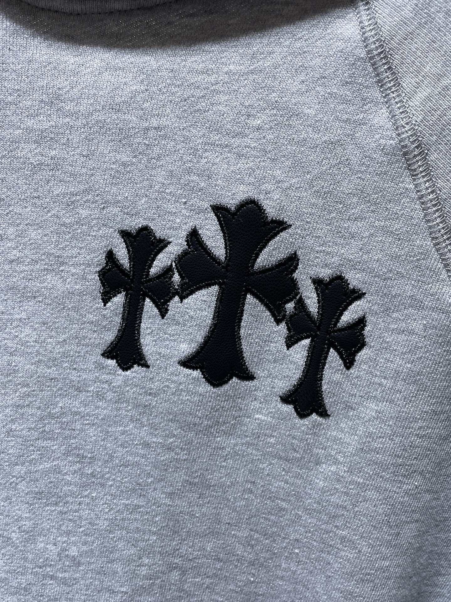 Triple Cross & Initials Logo Grey Hoodie™