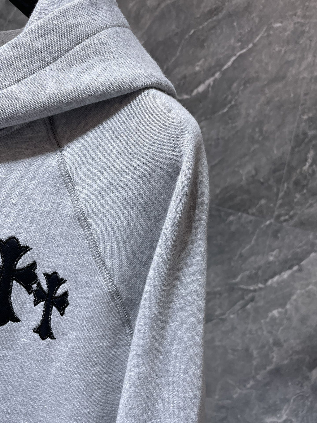 Triple Cross & Initials Logo Grey Hoodie™