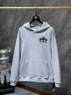 Triple Cross & Initials Logo Grey Hoodie™