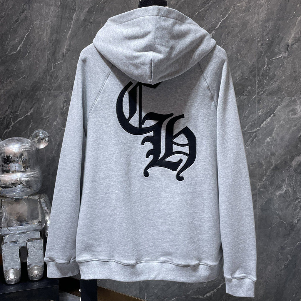 Triple Cross & Initials Logo Grey Hoodie™