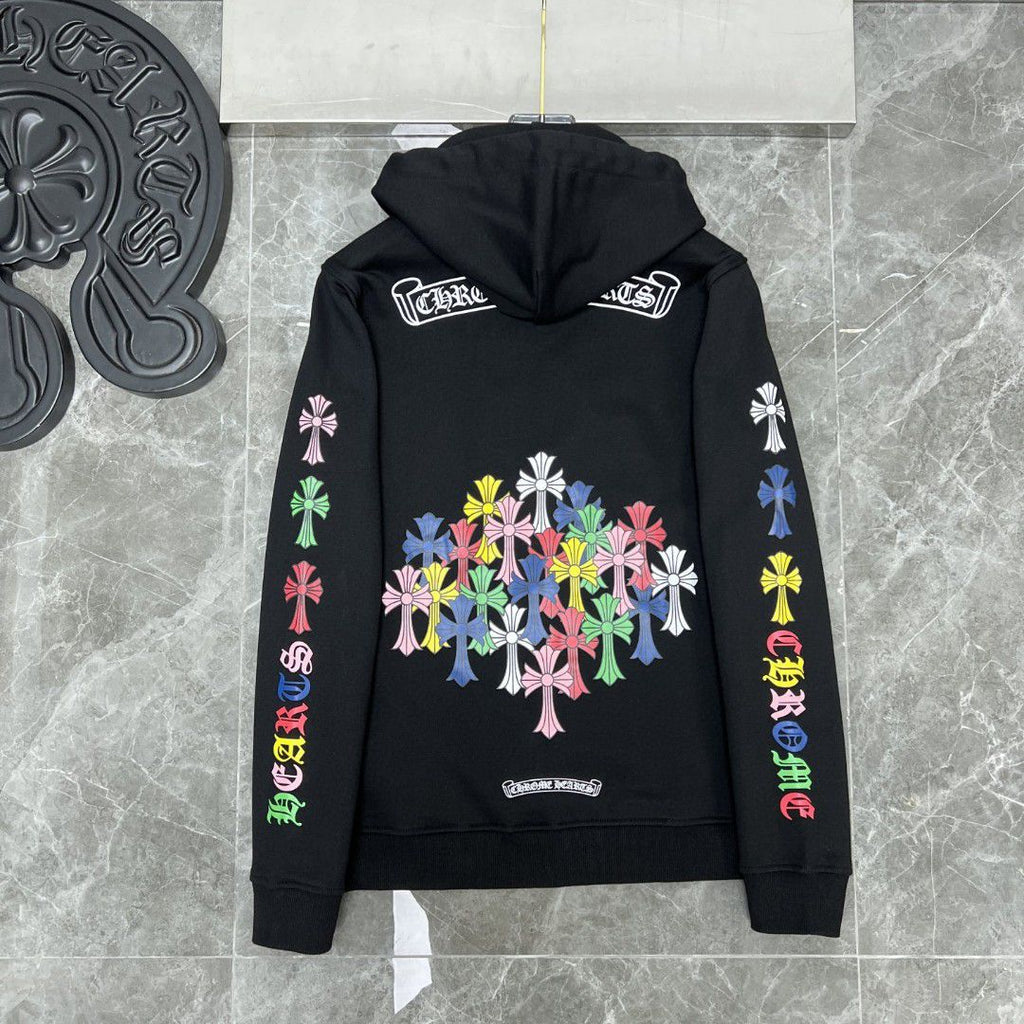Multicolor Cross Black Hoodie™