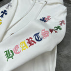 Multicolor Cross White Hoodie™