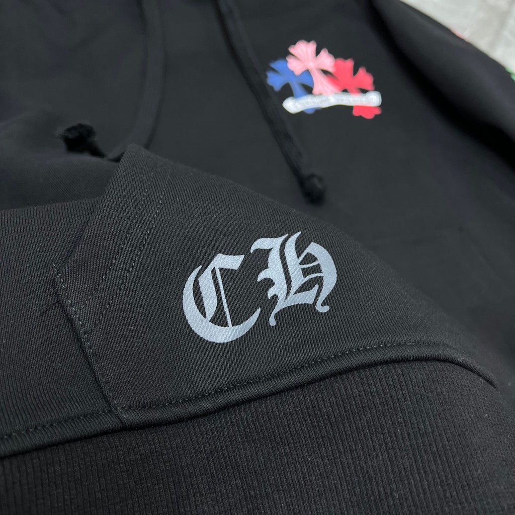 Multicolor Cross Black Hoodie™