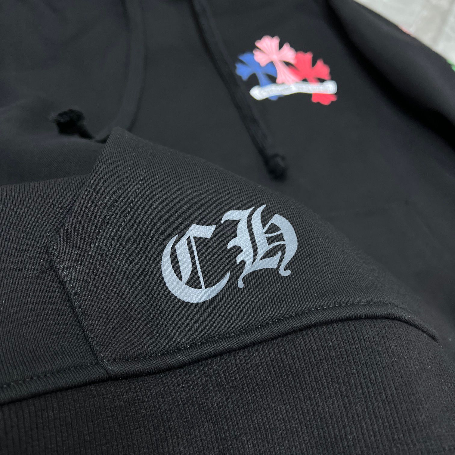 Multicolor Cross Black Hoodie™