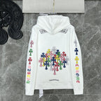 Multicolor Cross White Hoodie™