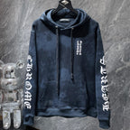 Horse Shoe Logo Dark Blue Faded Hoodie™