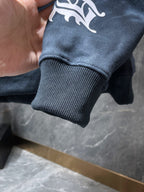 Horse Shoe Logo Dark Blue Faded Hoodie™