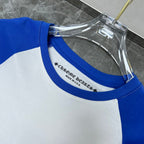 Horse Shoe Logo Baseball White & Blue Long Sleeve™