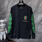 Red & Green Dagger Crest Black Long Sleeve™