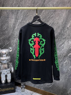 Red & Green Dagger Crest Black Long Sleeve™