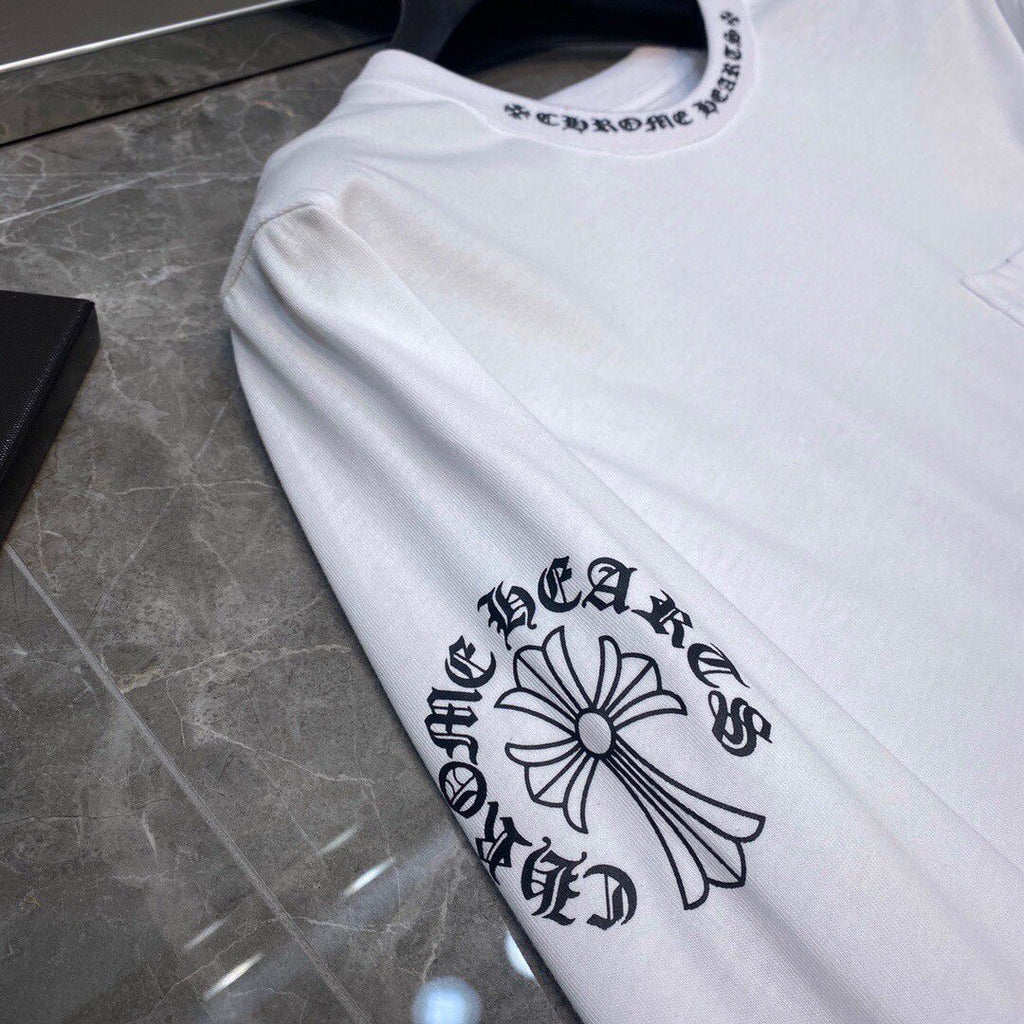 Cross Logo White Long Sleeve™