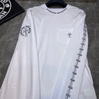 Cross Logo White Long Sleeve™