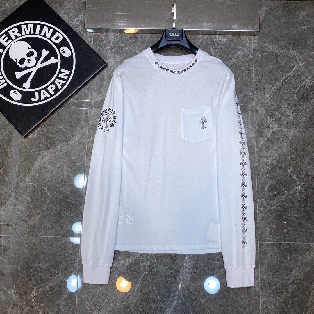 Cross Logo White Long Sleeve™
