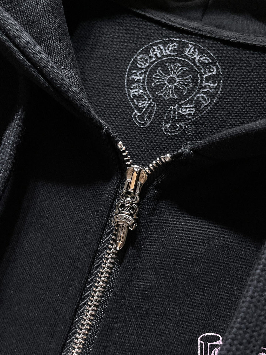 Pink Deadly Doll Black Full Zip Hoodie™