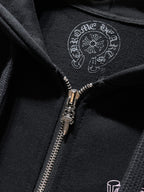 Pink Deadly Doll Black Full Zip Hoodie™