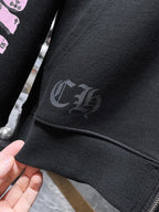 Pink Deadly Doll Black Full Zip Hoodie™