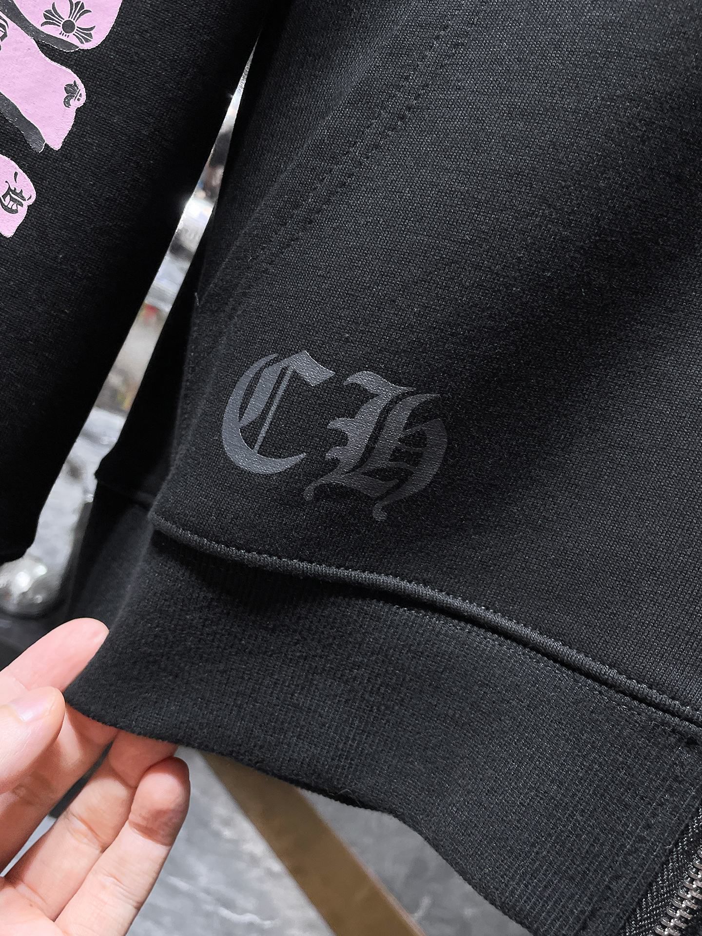 Pink Deadly Doll Black Full Zip Hoodie™