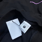 Pink Typography Logo USA Black Hoodie™
