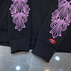 Pink Typography Logo USA Black Hoodie™