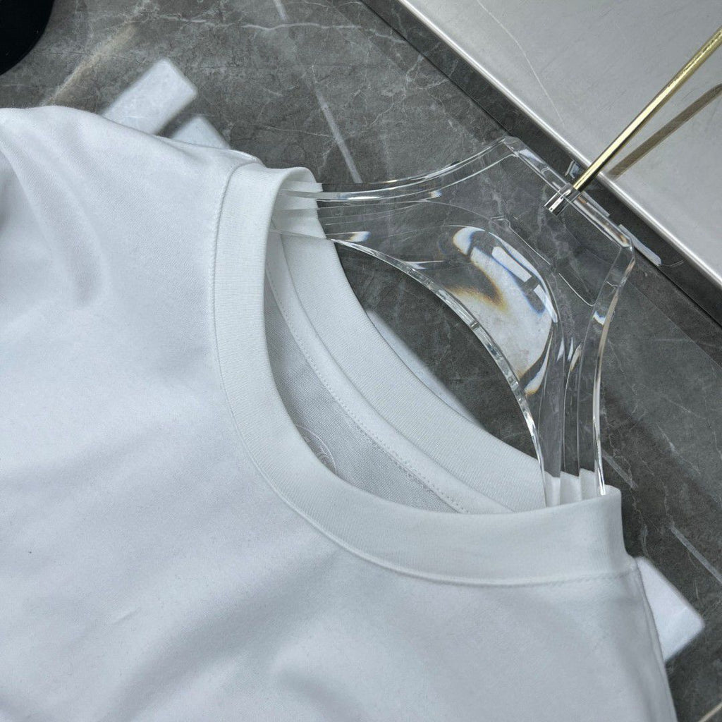 Stacked Multicolor Crosses White Long Sleeve™