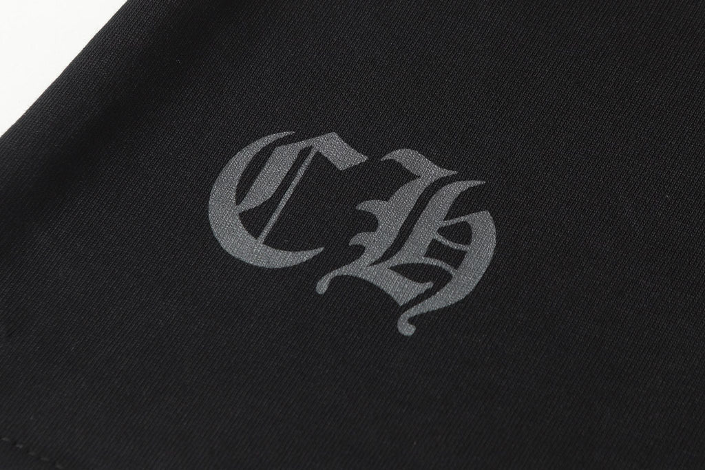 Pink Typography Collar Black Long Sleeve™