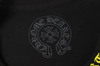 Yellow Typography Collar Black Long Sleeve™