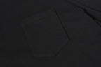 Yellow Typography Collar Black Long Sleeve™