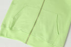 M-Boy Chain Linked Lime Green Full Zip Hoodie™