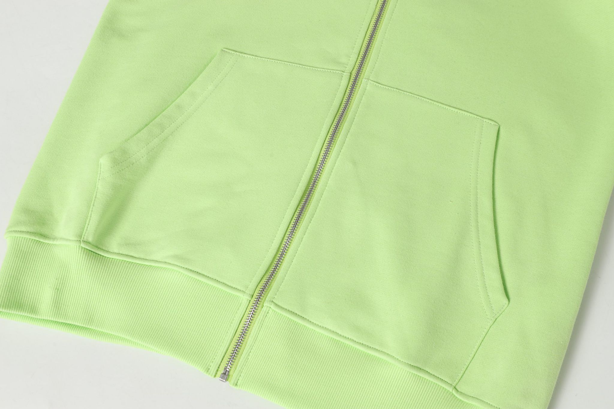 M-Boy Chain Linked Lime Green Full Zip Hoodie™