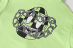 M-Boy Chain Linked Lime Green Full Zip Hoodie™