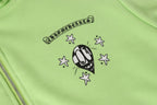 M-Boy Chain Linked Lime Green Full Zip Hoodie™