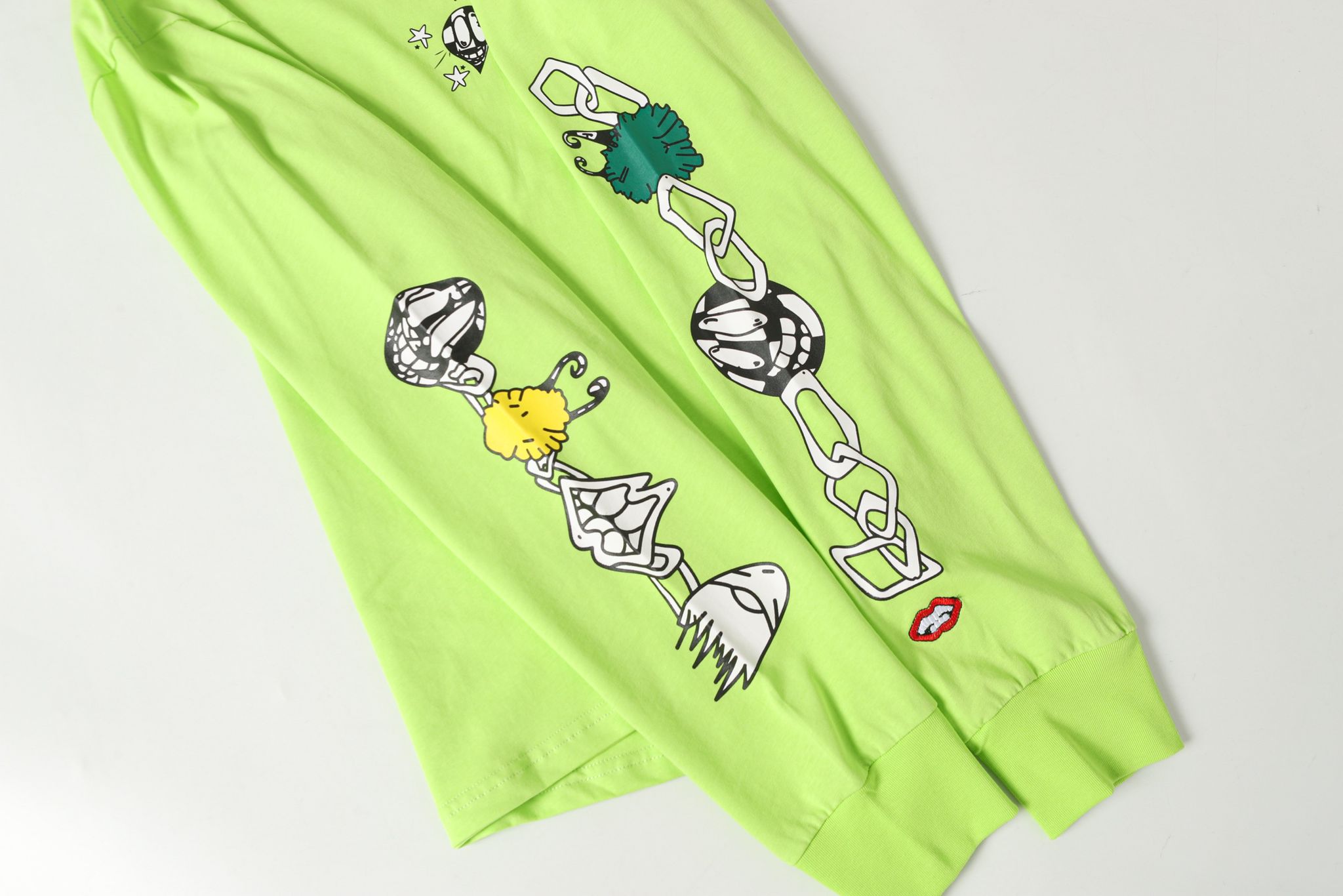 M-Boy Chain Linked Lime Green Long Sleeve™