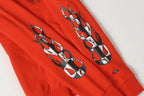 M-Boy Flames Red Full Zip Hoodie™