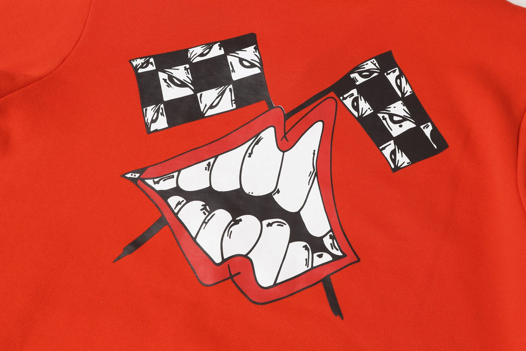 M-Boy Flames Red Full Zip Hoodie™